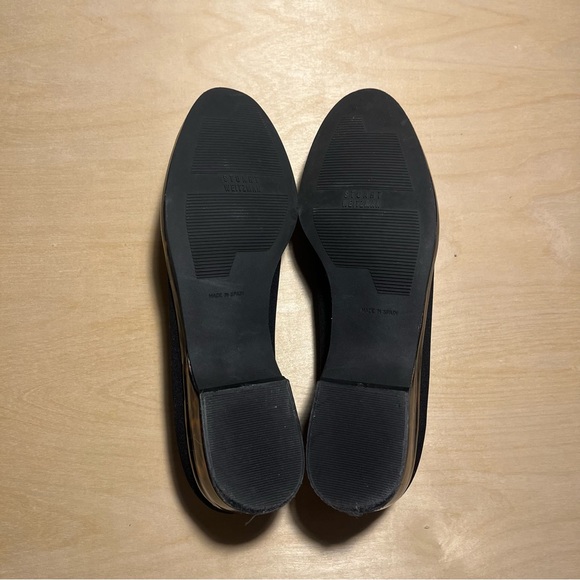 Stuart Weitzman Black Loafers with Tortoiseshell Trim - Picture 4 of 5